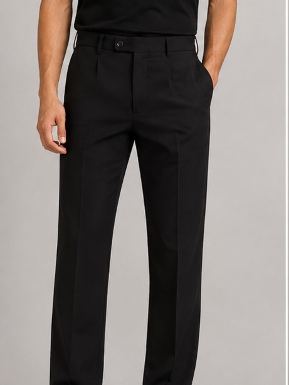 Calvin Klein Men's Black Dress Pants – Tailored Straight Fit size 29x30